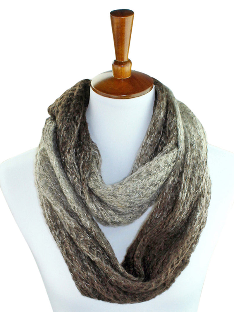 Gradient Ombre Winter Unisex Infinity Circle Scarf