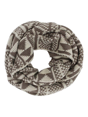 Nordic Print Winter Knit Unisex Infinity Scarf