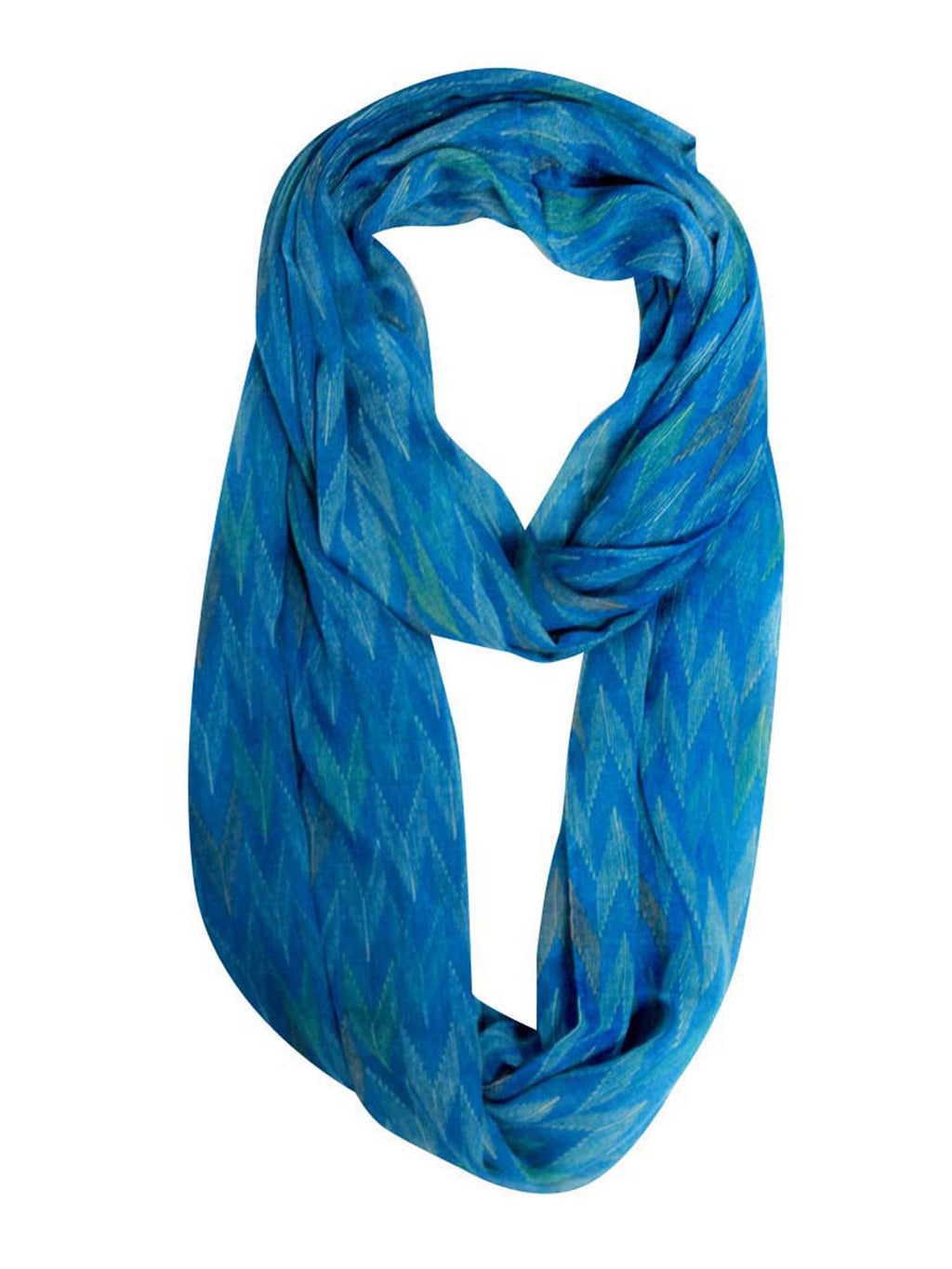 Colorful Light Zigzag Ring Infinity Scarf