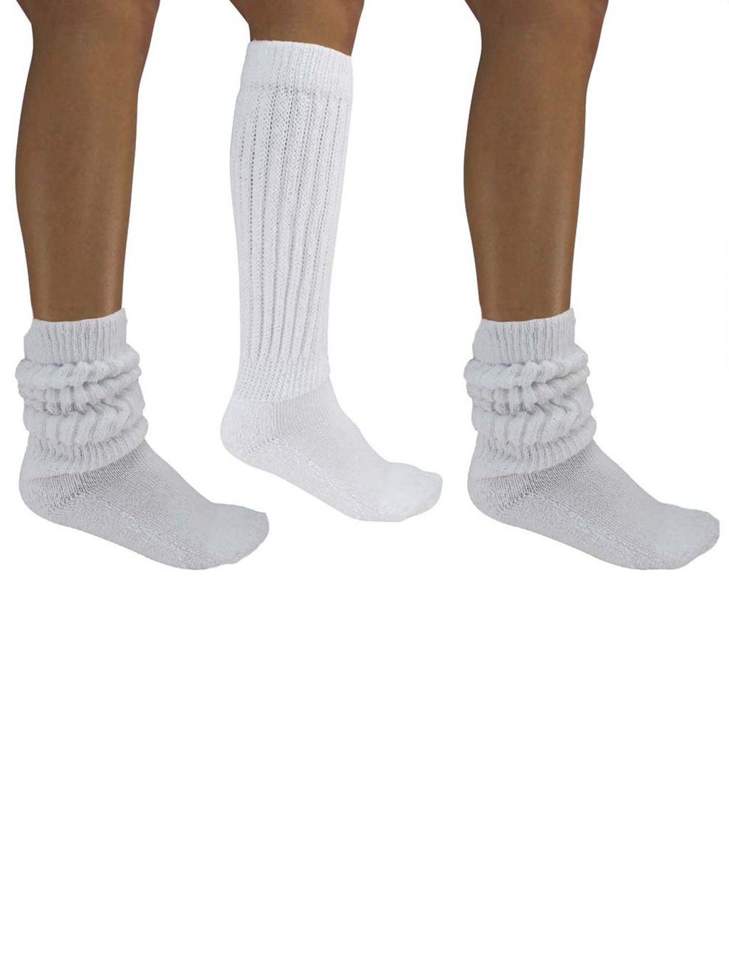 All Cotton 3 Pack Extra Heavy Slouch Socks