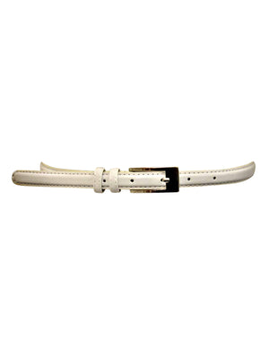 Thin Faux Patent Leather Belt