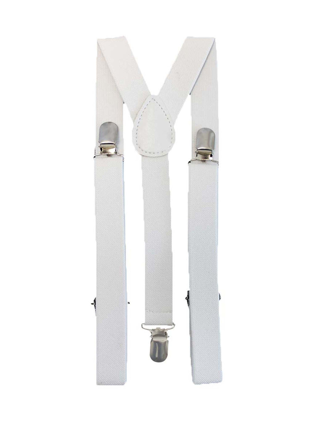 Red Leopard Elastic Clip On Suspenders