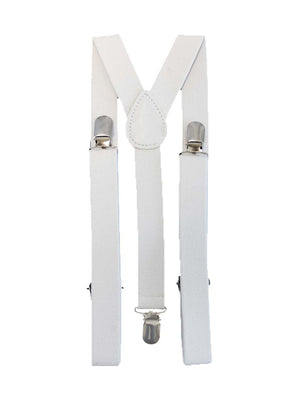 Red Leopard Elastic Clip On Suspenders