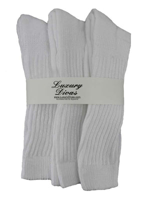 All Cotton 3 Pack Extra Heavy Slouch Socks