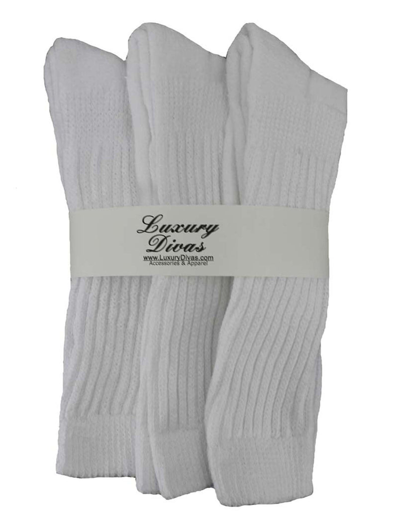 All Cotton 3 Pack Extra Heavy Slouch Socks