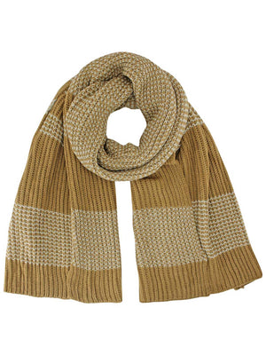 Striped Chunky Knit Oblong Unisex Winter Scarf