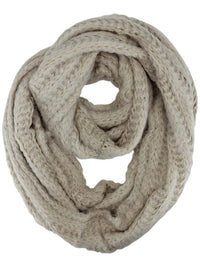 Eyelash Knit Soft Fuzzy Infinity Scarf