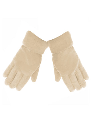Polar Fleece 3 Piece Hat Scarf & Glove Matching Set