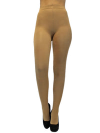 Nude Beige Opaque Stretchy Pantyhose Tights