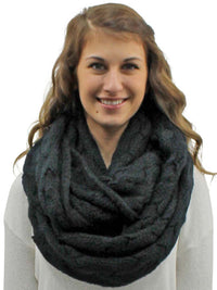 Oversize Chunky Cable Knit Unisex Infinity Scarf