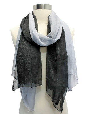 Double Layered Glitter Sheer Scarf