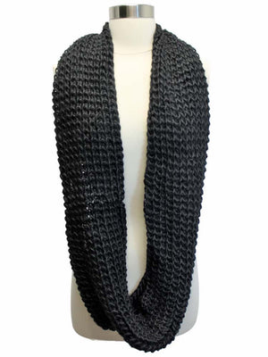 Thick Knit Weave Unisex Circle Infinity Scarf