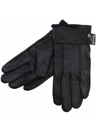 Black Soft Leather Womens 3M Insulated Winter Gloves