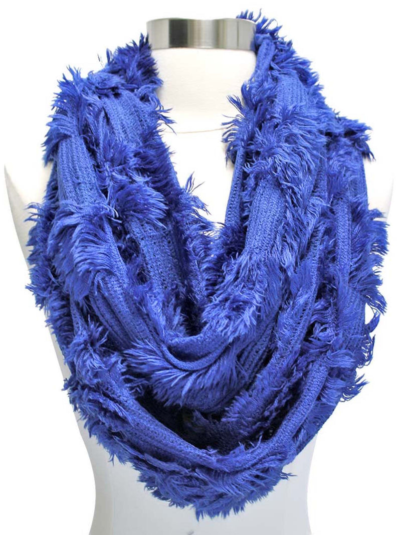 Wispy Textured Ring Infinity Scarf