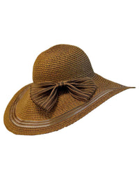 Sun Hat With Shear Trim And Bow