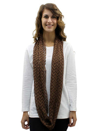 Sheer Chevron Lace Infinity Scarf