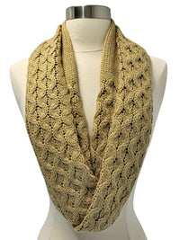 Thick Cable Knit Unisex Infinity Winter Scarf