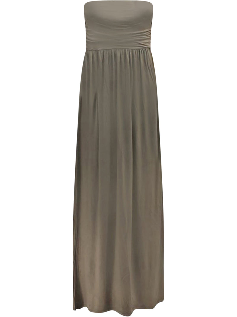 Long Strapless Maxi Dress