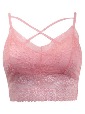 Lace Bralette With Front Detail