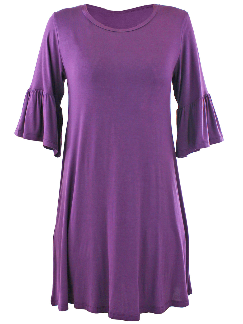 Plum Purple Womens Swing Dress