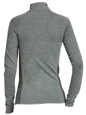 Black Quarter Zip Long Sleeve Pullover