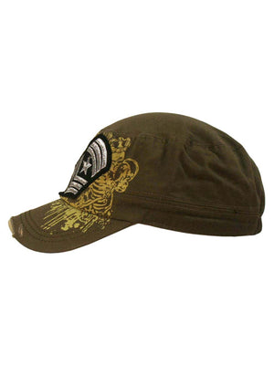Cadet Hat Cap With Soldier Rank Patch
