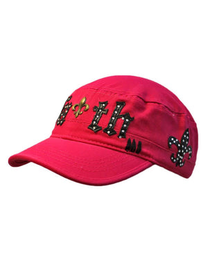 Cotton Cadet Cap Hat With Faith Emblem