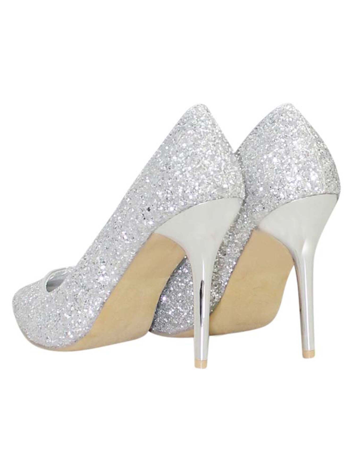 Glitter Pointed Stiletto Pumps For Women – Luxury Divas
