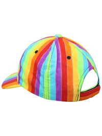Rainbow Striped Baseball Cap Hat
