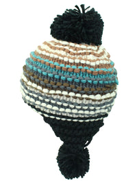 Colorful Knit Pom Pom Beanie Cap Hat