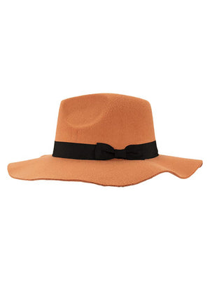 Panama Style Wool Wide Brim Floppy Hat