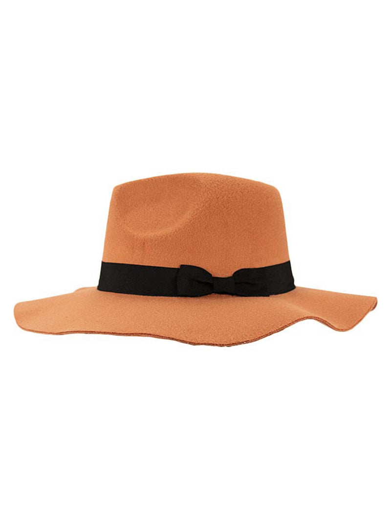 Panama Style Wool Wide Brim Floppy Hat