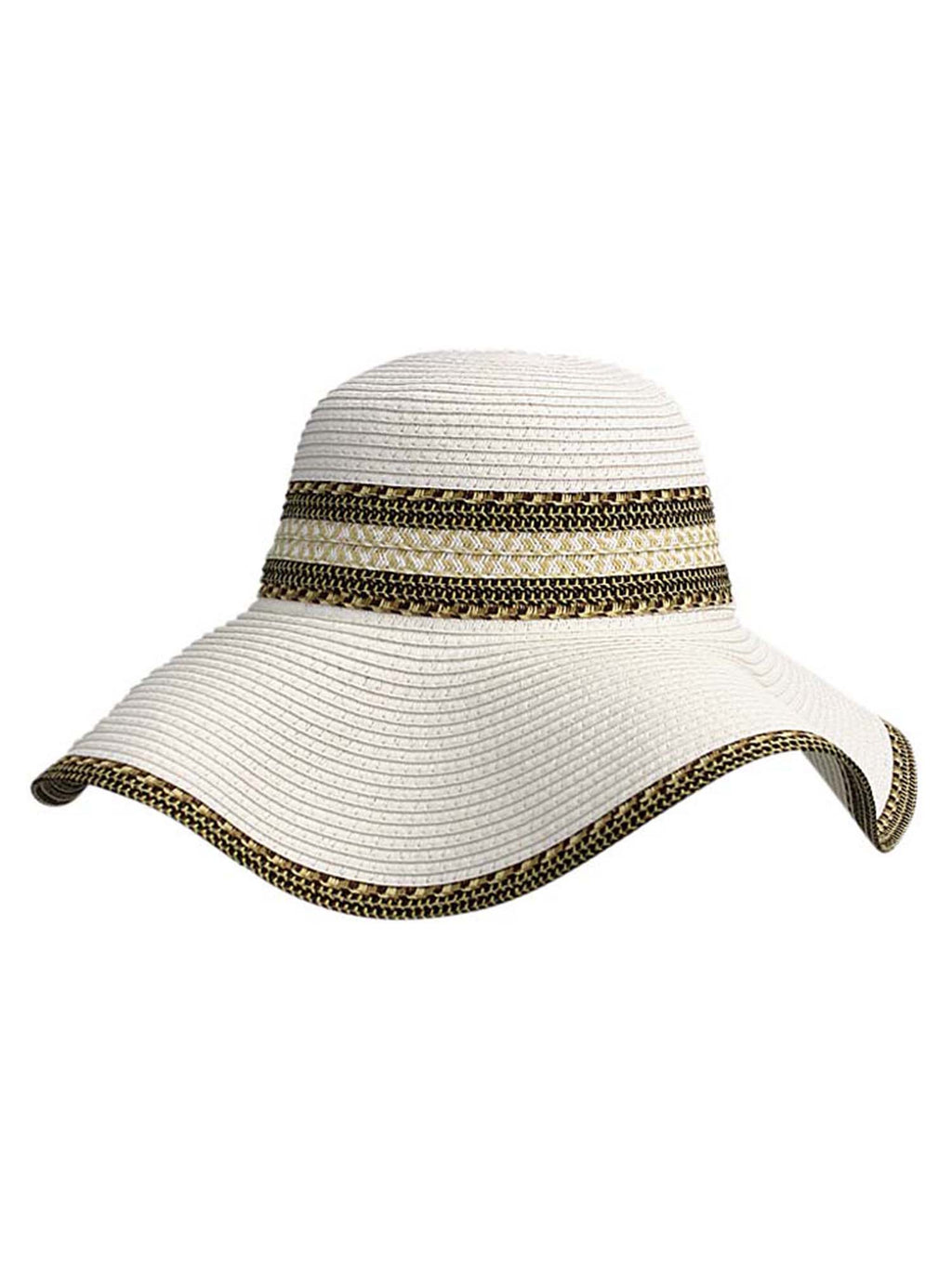 Woven Straw Bohemian Style Floppy Hat