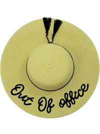 Out Of Office Embroidered Floppy Hat