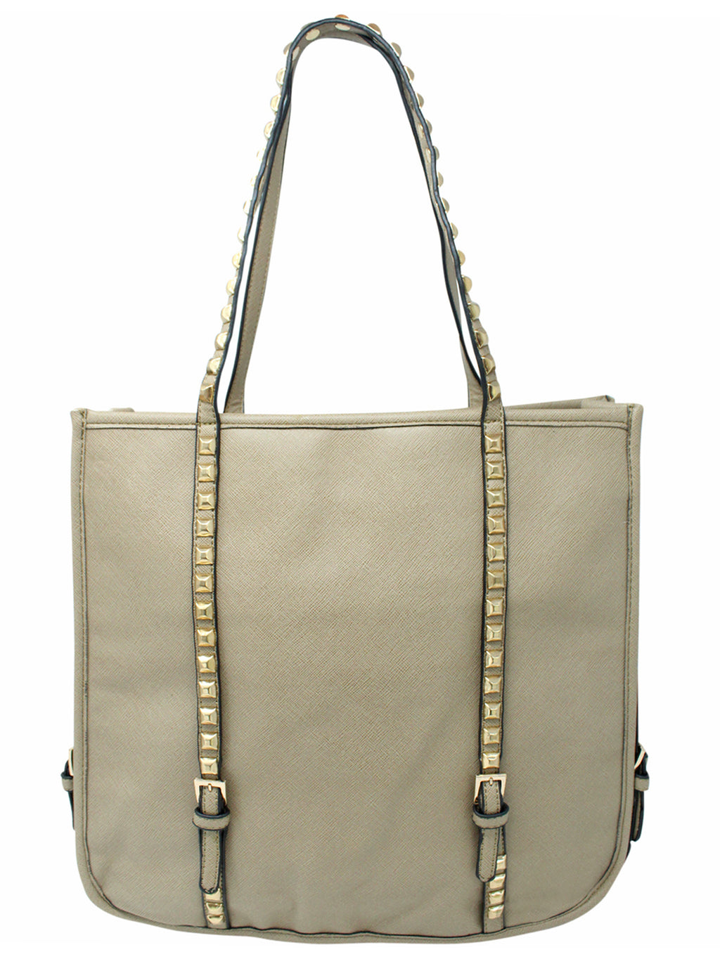 Tote Bag With Long Studded Straps