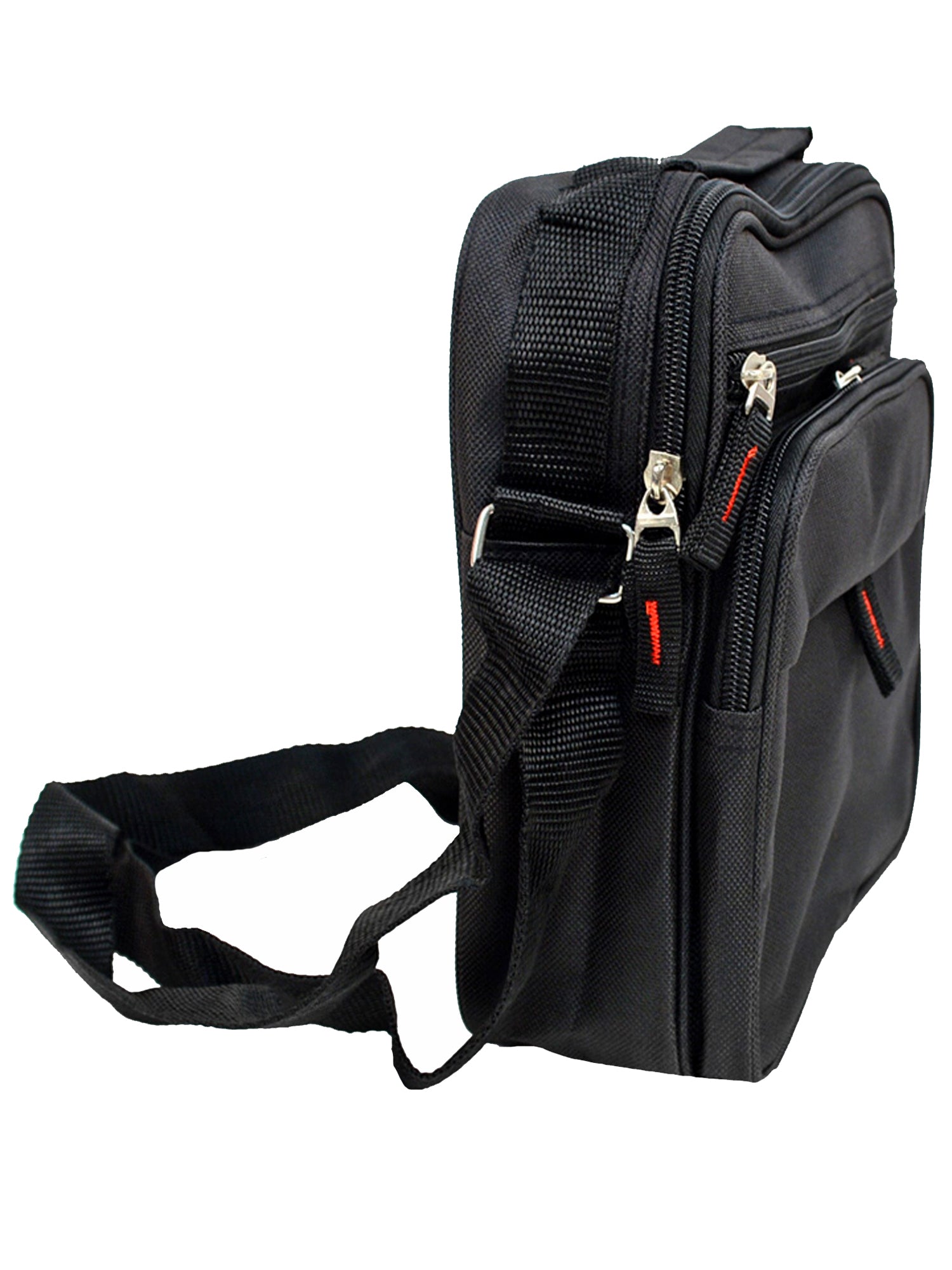 Mens Black Square Messenger Bag With Adjustable Strap – Luxury Divas
