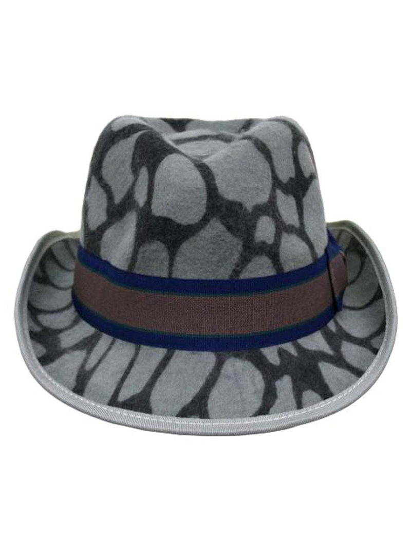 Animal Print Wool Fedora Hat