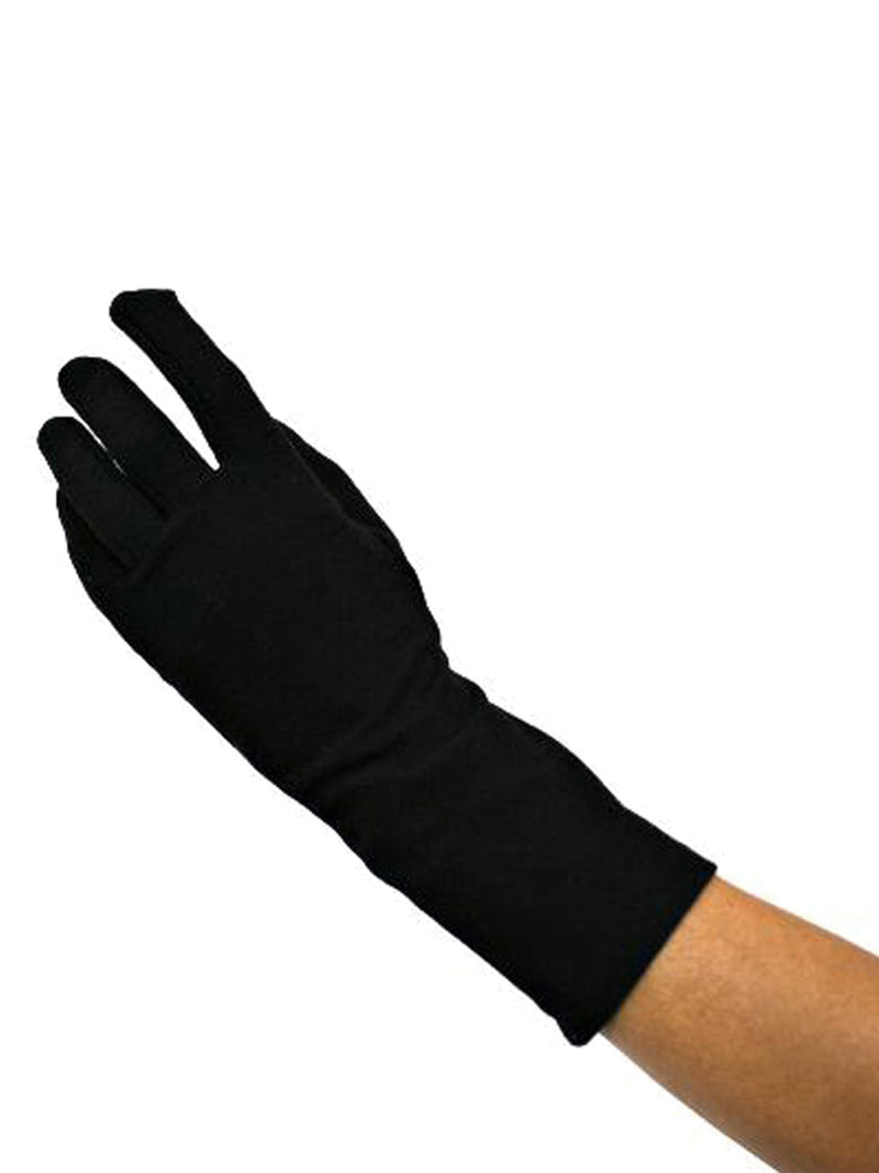 Black Glove With Lace Removable Cuff