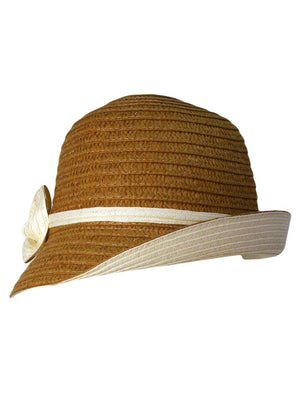 Woven Sun Hat With Matching Bow
