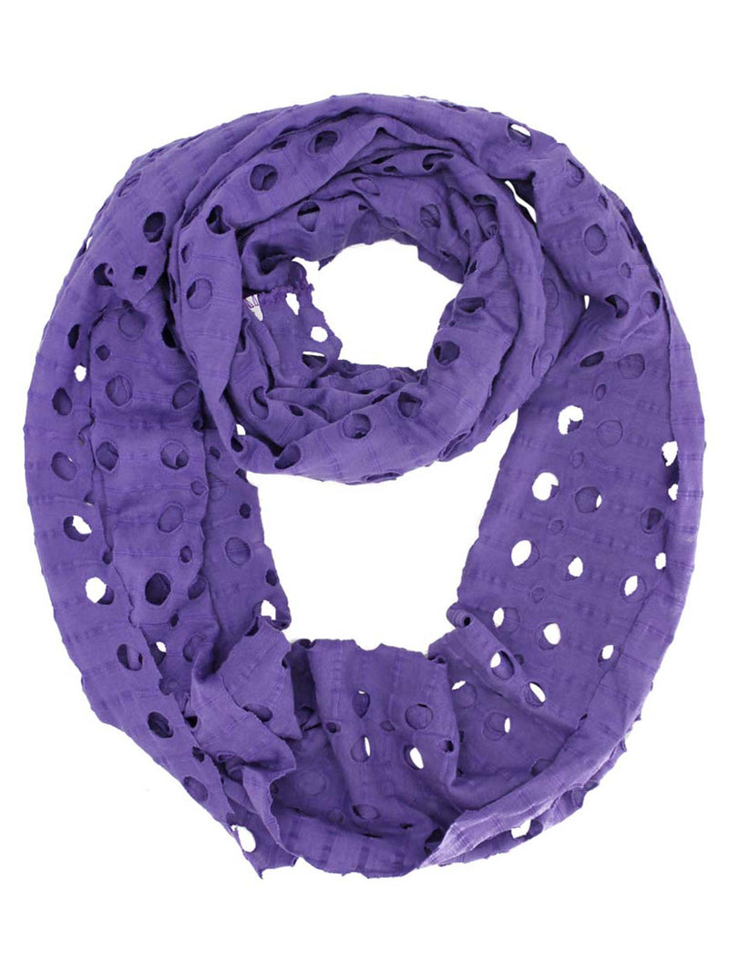 Infinity Ring Scarf With Circle Cut-Outs