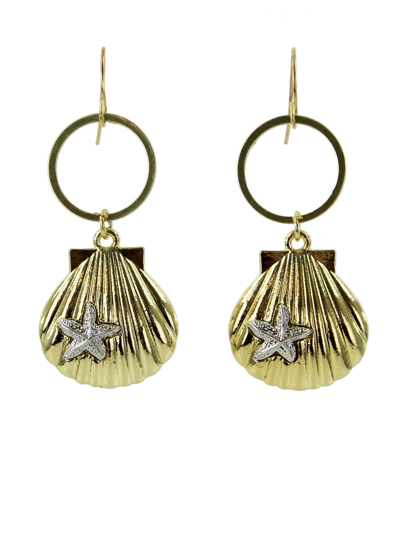 Sea Shell & Starfish Earrings