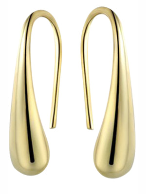 Gold Plated Dew Drop Hook Earrings