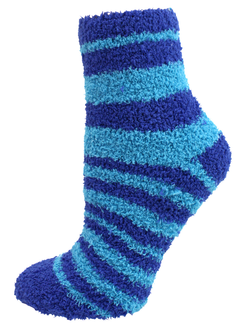 Striped Assorted Multicolor 6 Pack Fuzzy Socks
