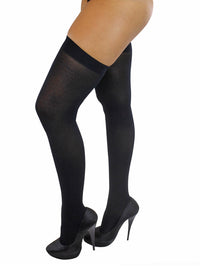 Opaque Thigh High Stockings