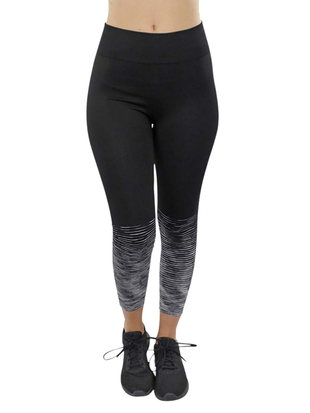 Ombre Striped Workout Leggings