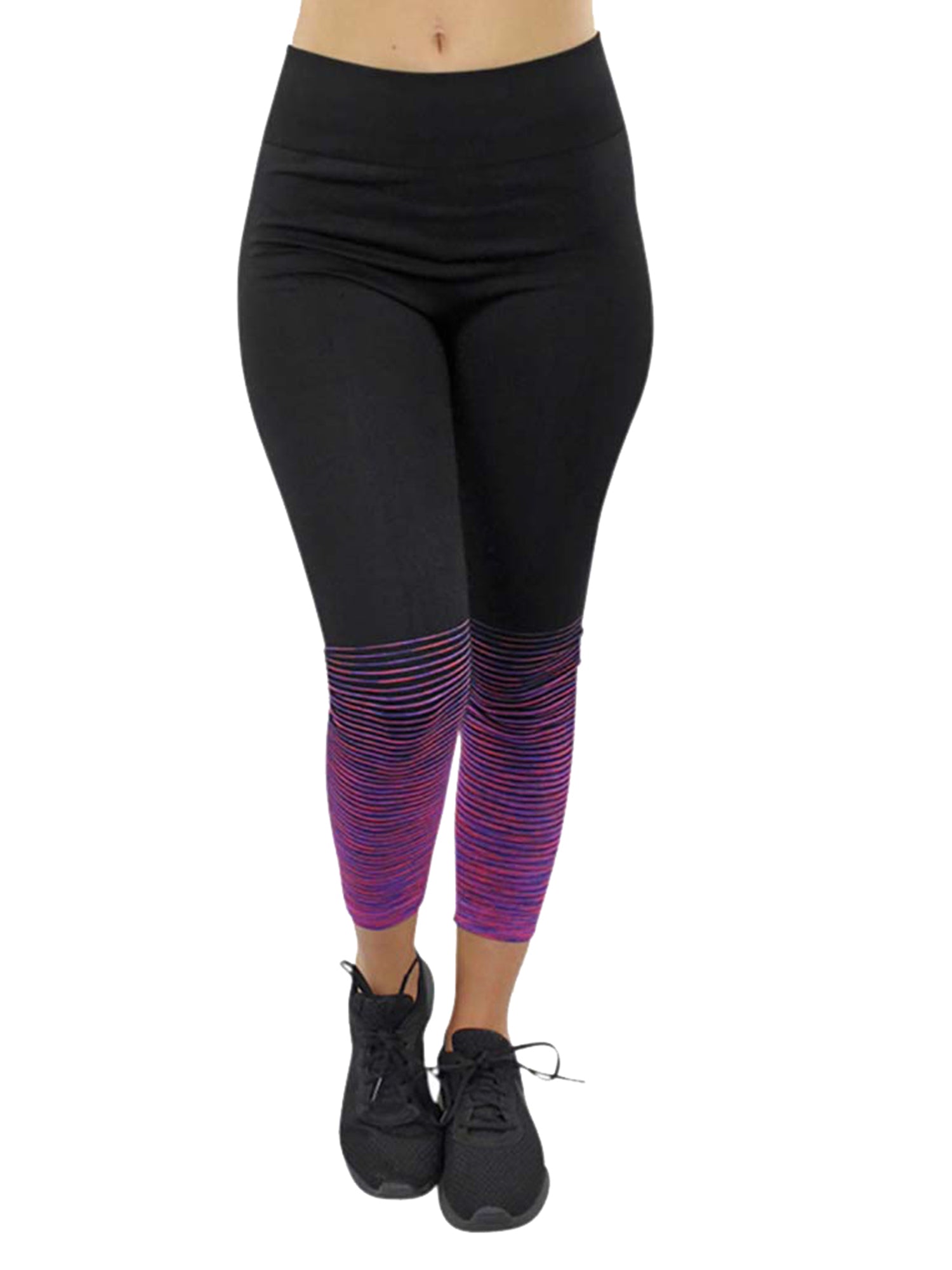 Ombre Striped Workout Leggings – Luxury Divas