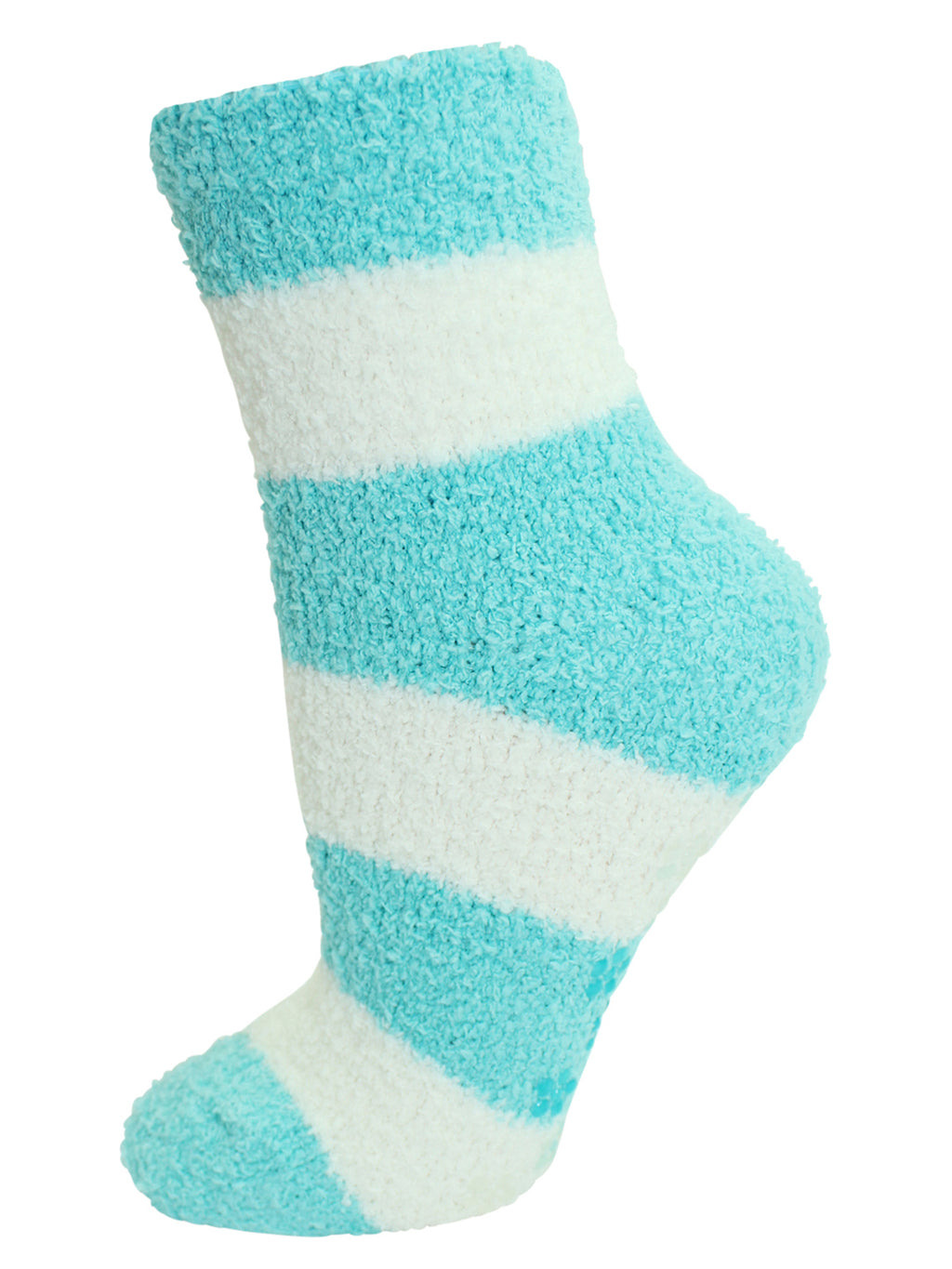 Light Multicolor Striped 6 Pack Fuzzy Womens Socks