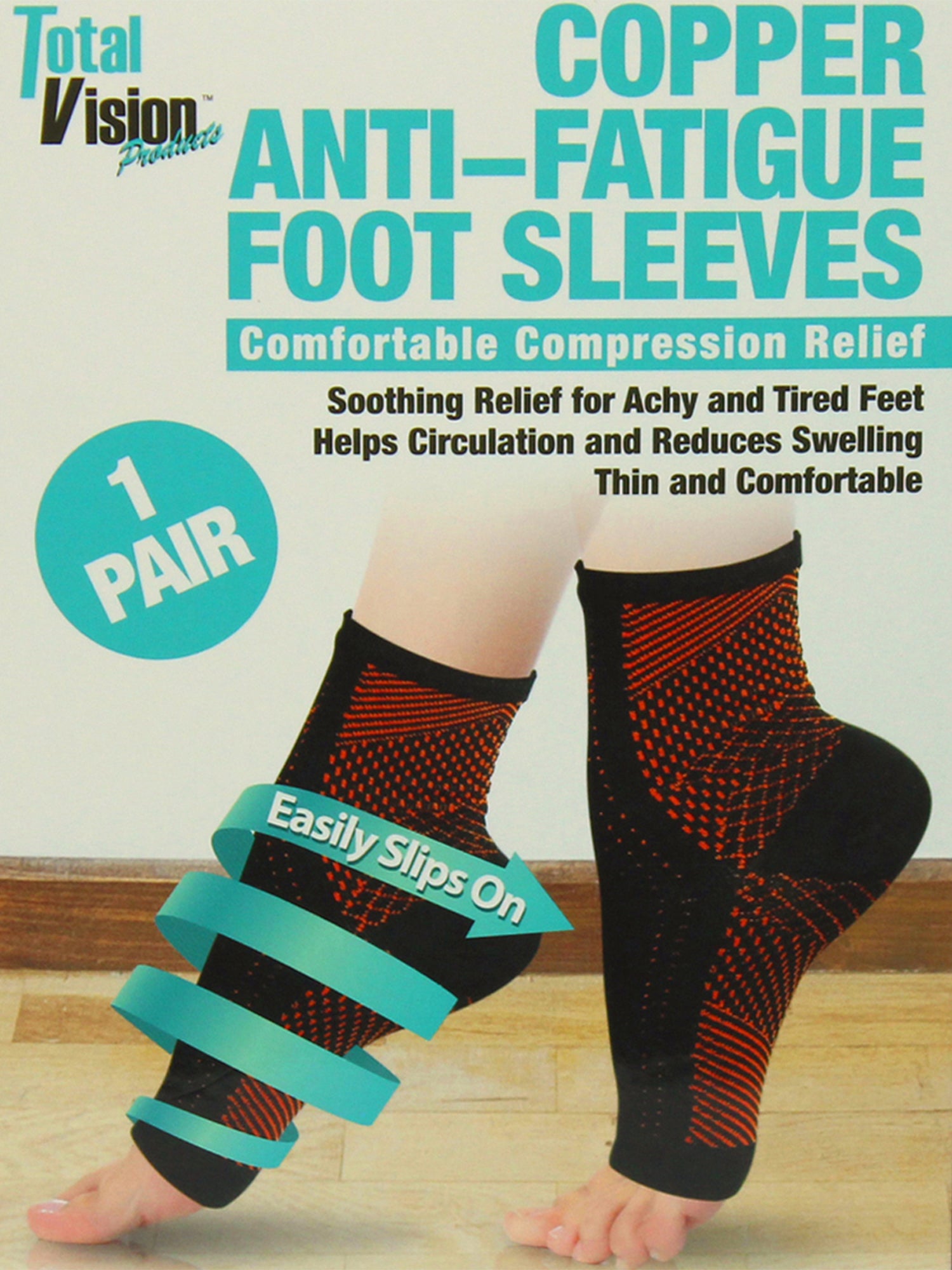 Copper Compression Recovery Foot Sleeve Support Socks – Luxury Divas