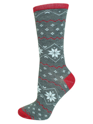 Christmas Holiday 6-Pack Crew Socks For Women