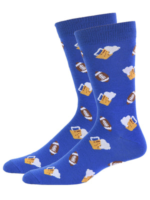 Beer Football And Pizza 2 Pack Dress Crew Socks